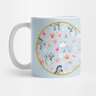 Hippopotamus's Baby Friends Mug